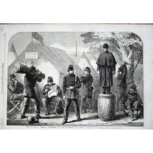   1861 Civil War America Federal Camp Punishment Drill