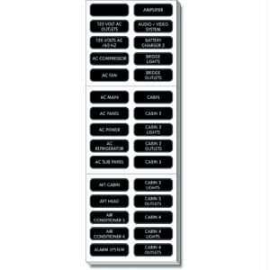  Blue Sea 8067 AC Panel Extended 120 Label Set Everything 
